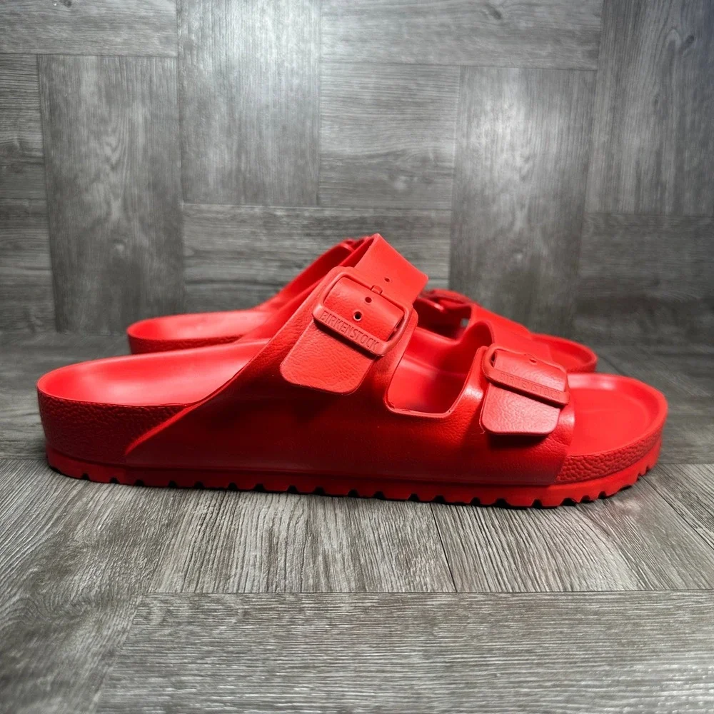 Birkenstock Arizona EVA Men 10 Red Waterproof Lightweight Slide Sandals NEW